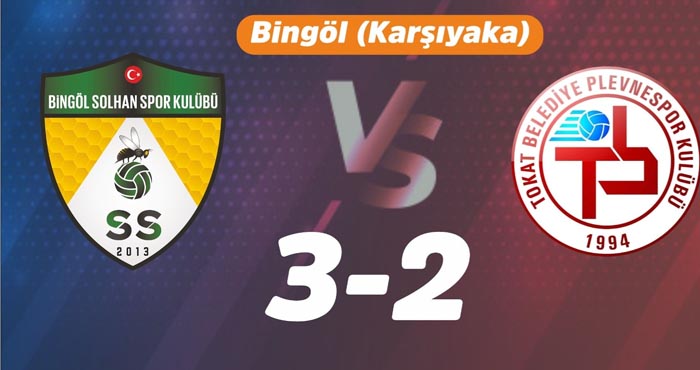 Solhanspor Tokat Belediyespor'u 3-2 yendi