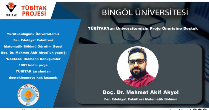 TUBİTAK'tan Bingöl Üniversitesi proje önerisine destek