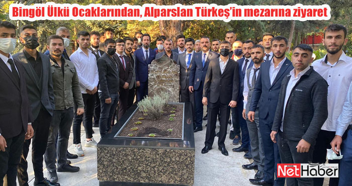 Bingöl Ülkü Ocaklarından, Alparslan Türkeş’in mezarına ziyaret