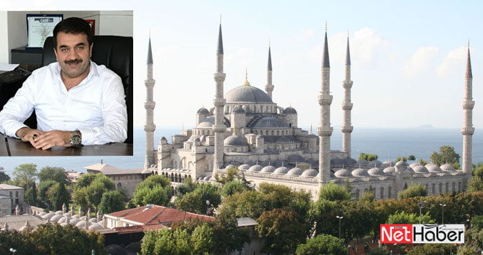 Yavuzcan, Sultanahmet Camisi'nin güzelleşmesine katkı sunuyor