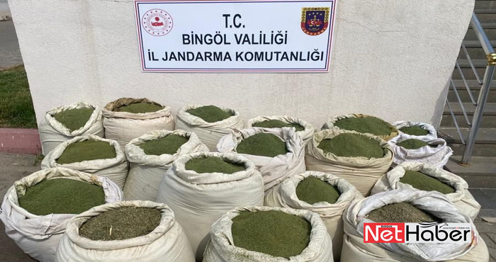 Bingöl'ün Genç ilçesinde 407 kilogram esrar ele geçirildi