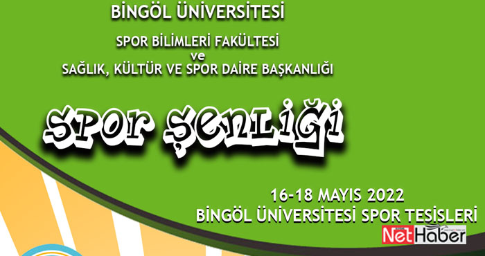 Bingöl Üniversitesi ev sahipliğinde spor şenlikleri yapılacak