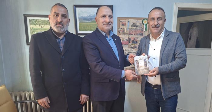 HÜDA PAR Bingöl İl Başkanı Alpaya’dan gazeteci Çelik’e ziyaret