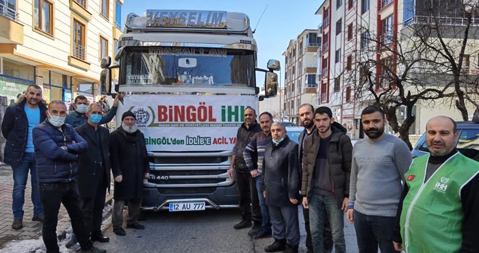 Bingöl’den Suriye’ye 31. insani yardım tırı uğurlandı