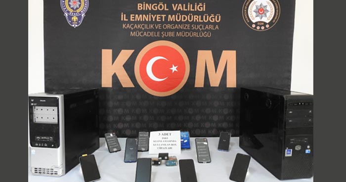 Bingöl'de gümrük kaçağı cep telefonu operasyonu