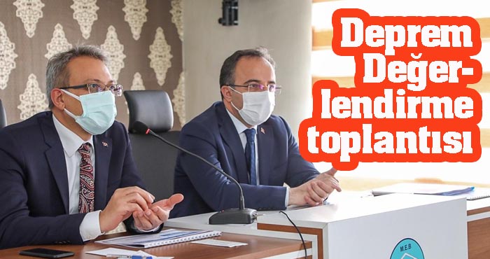 Bingöl'de deprem değerlendirme toplantısı yapıldı