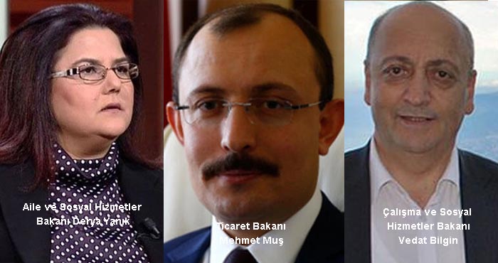 Kabine değişikliği: 2 bakan gitti 3 bakan geldi