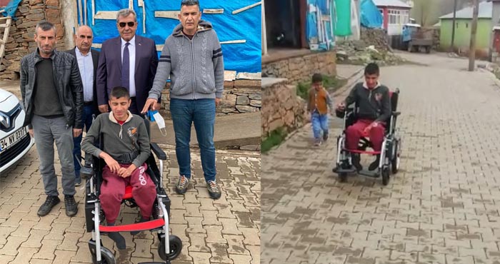 Adem’in akülü tekerlekli sandalye sevinci