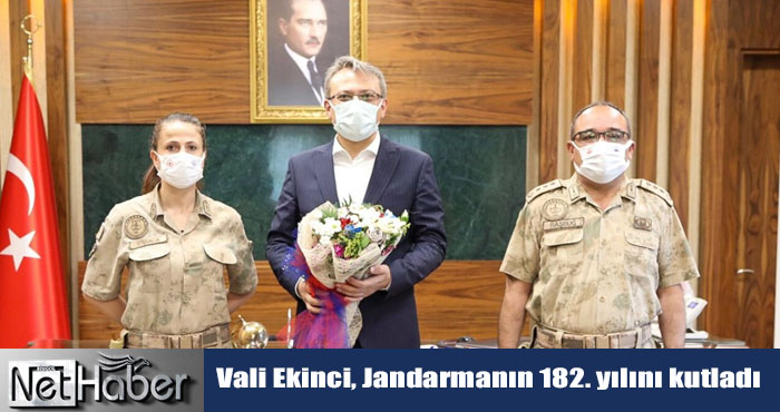 Jandarma 182 yaşında! Vali Ekinci Jandarma heyetini kabul etti