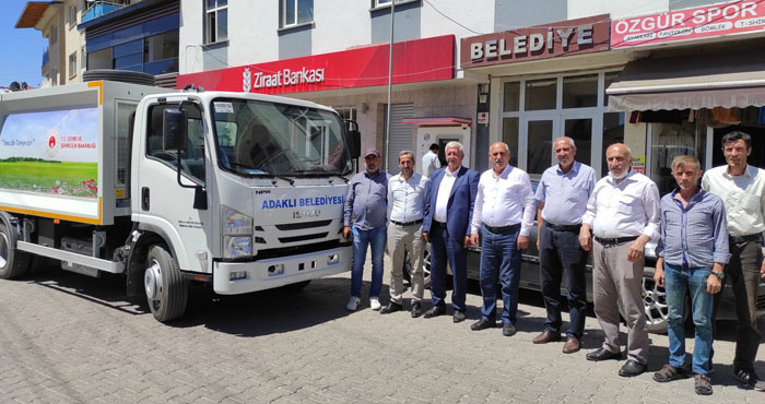 Adaklı'ya çöp toplama aracı hibesi