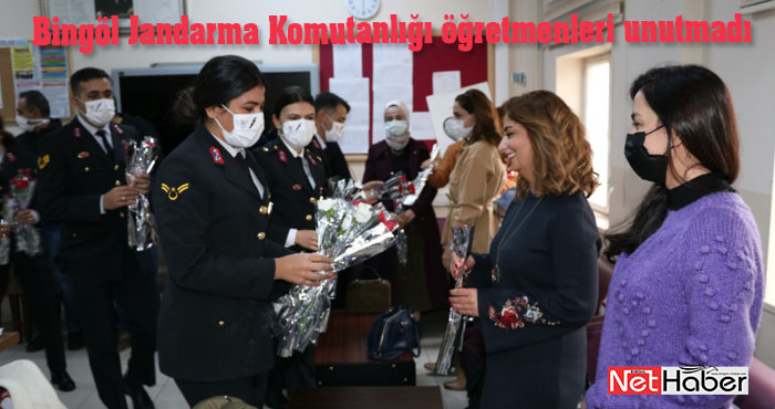 Bingöl Jandarma Komutanlığı öğretmenleri unutmadı