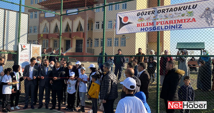 Gözer Köyü Ortaokulu'nda ‘TÜBİTAK 4006 Bilim Fuarı’ sergisi
