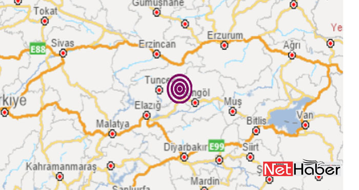 Bingöl'de 4,7 büyüklüğünde deprem oldu