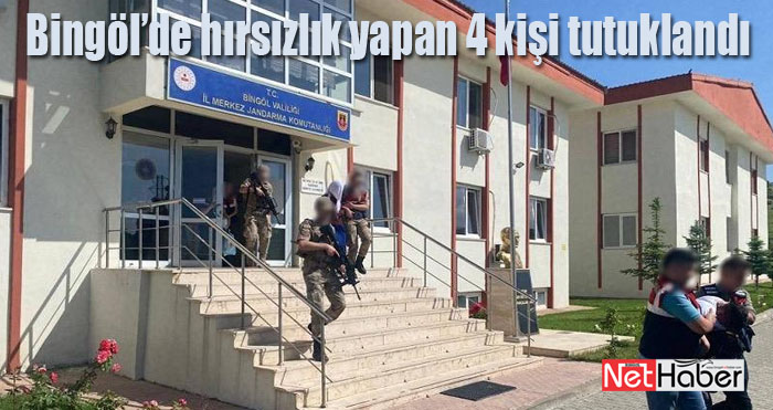 Evden hırsızlık yapan 4 şüpheli tutuklandı