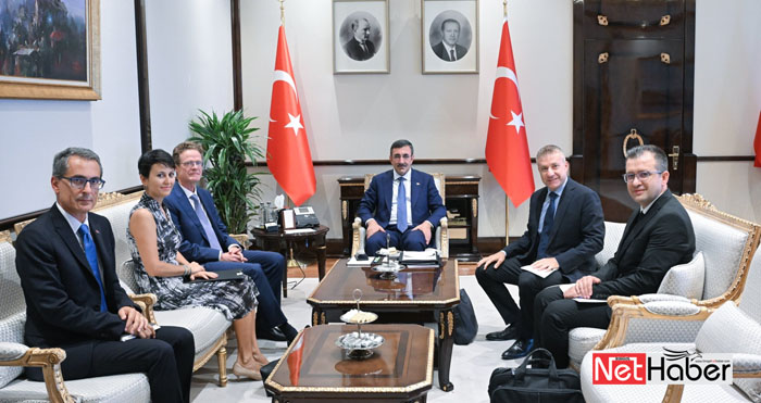 Cumhurbaşkanı Yardımcısı Yılmaz, ABTürkiye Delegasyonunu kabul etti