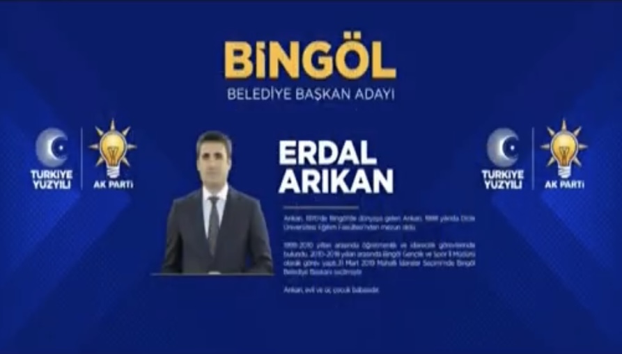AK Parti Bingöl'de Erdal Arıkan’la devam dedi