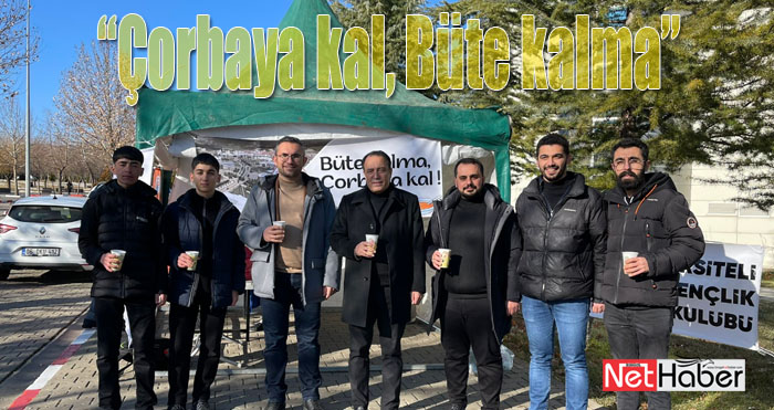 Bingöl Üniversitesi'nde 'Büte kalma, çorbaya kal' etkinliği 