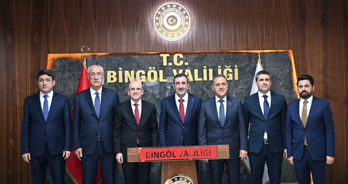 Cumhurbaşkanı Yardımcısı Yılmaz ve Bakan Şimşek'in Bingöl ziyareti