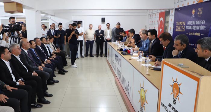 AK Parti Genel Başkan Yardımcısı Mustafa Şen, Bingöl'de teşkilatlarıyla buluştu
