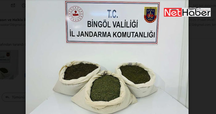 Bingöl’de 34 kilo 700 gram esrar ele geçirildi